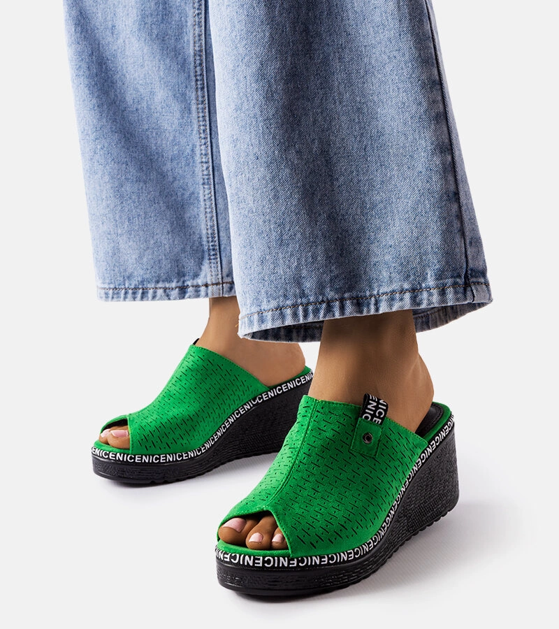 Žabky Zelone na vysokém podpatku 23-10907 BEIGE