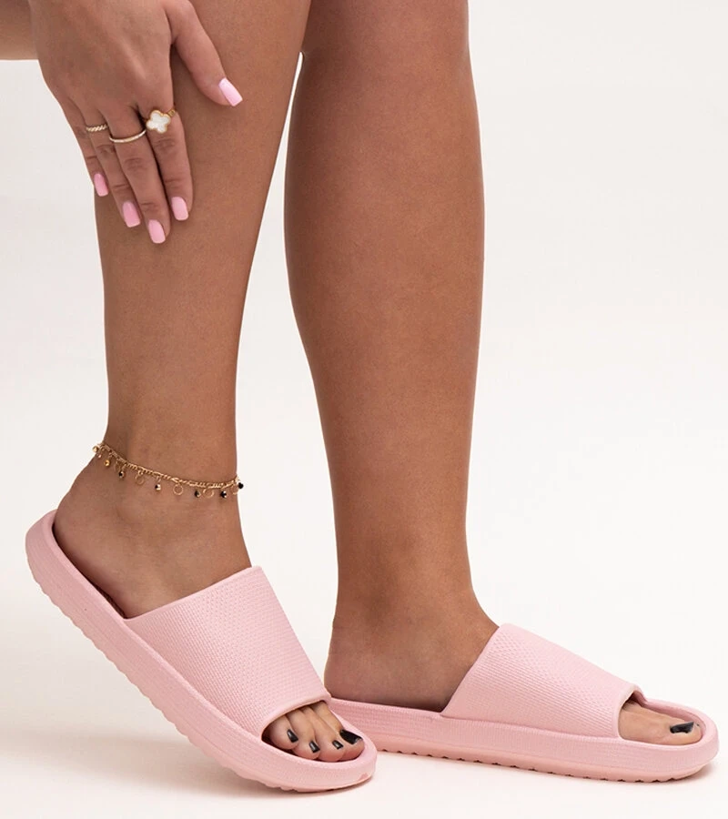 Růžové pěnové pantofle Gardne