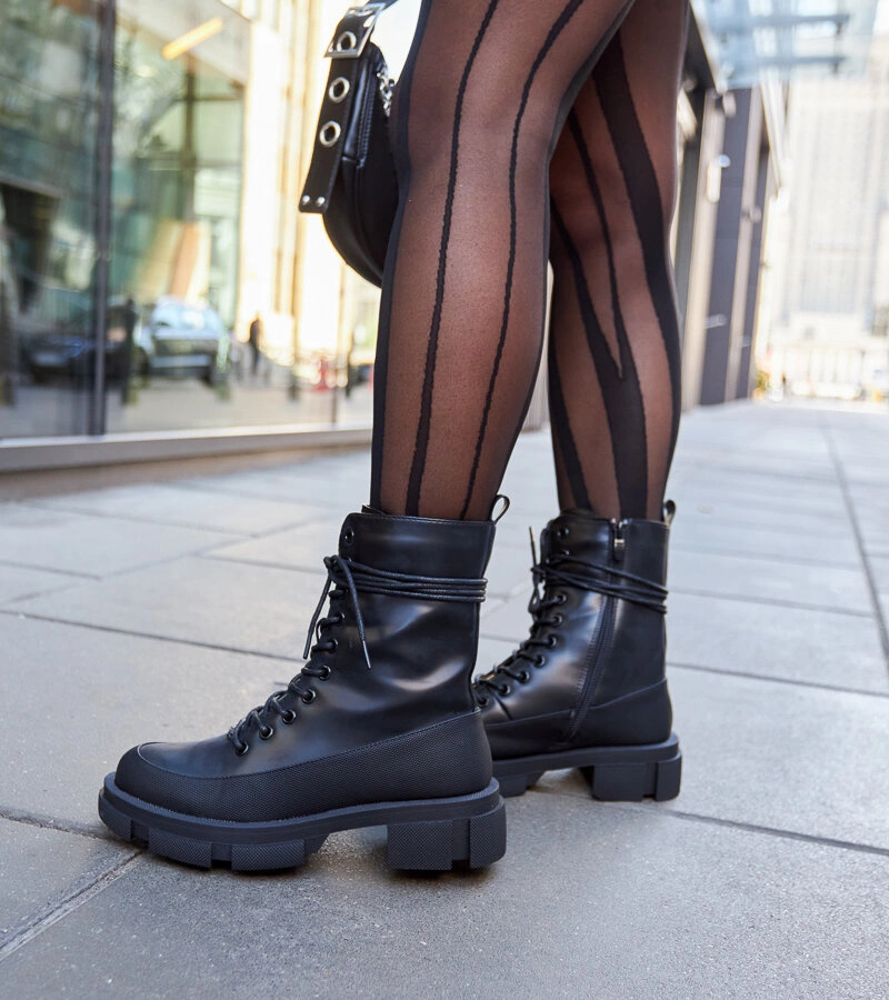 Černé klasické zateplené workery Apodaca