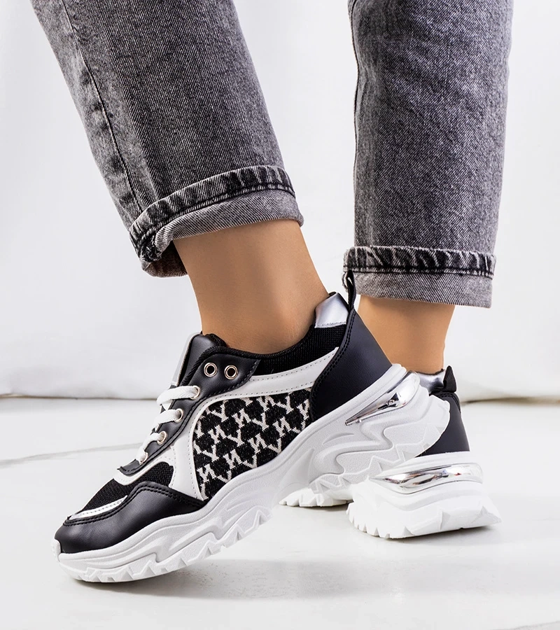 Černobílé dámské tenisky Florival