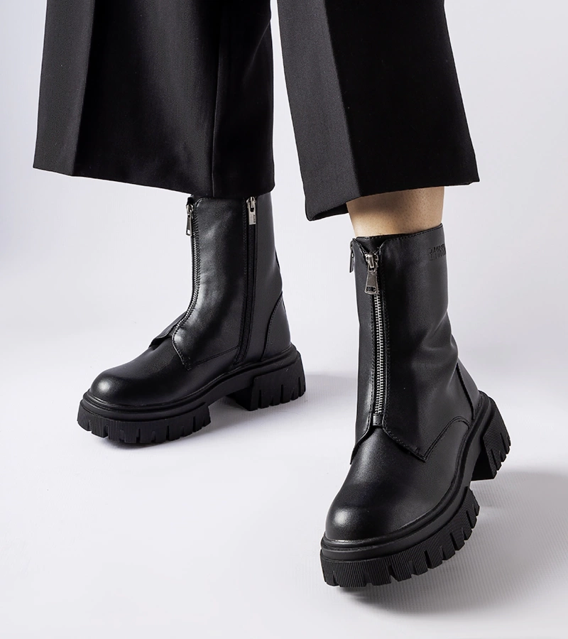 Černé zateplené botky Big Star MM2745598