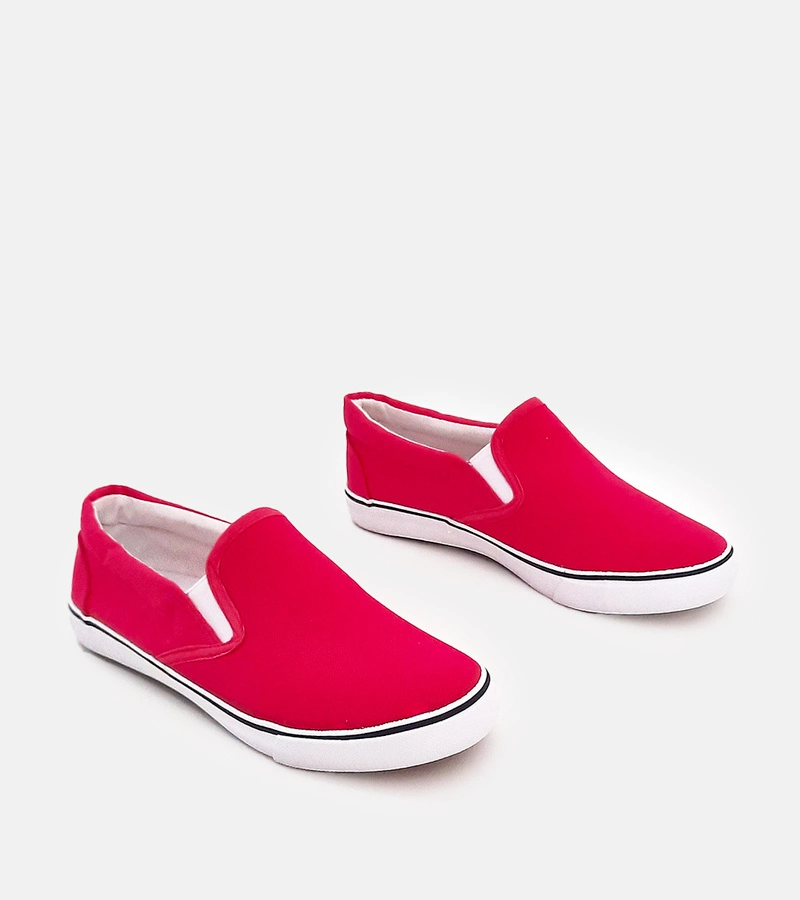 Fuchsiové dětské slip-on tenisky Lagunes