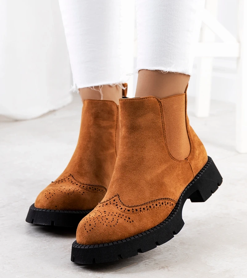 Hnědé pantofle na pevné podrážce Newsome