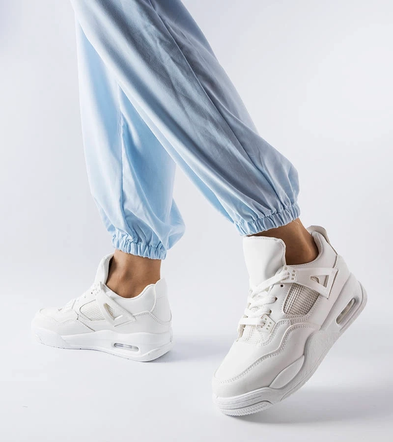 Bílé tenisky Malas z kombinovaného materiálu