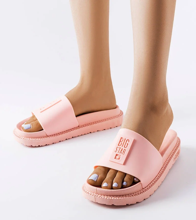 Růžové žabky Big Star LL274425