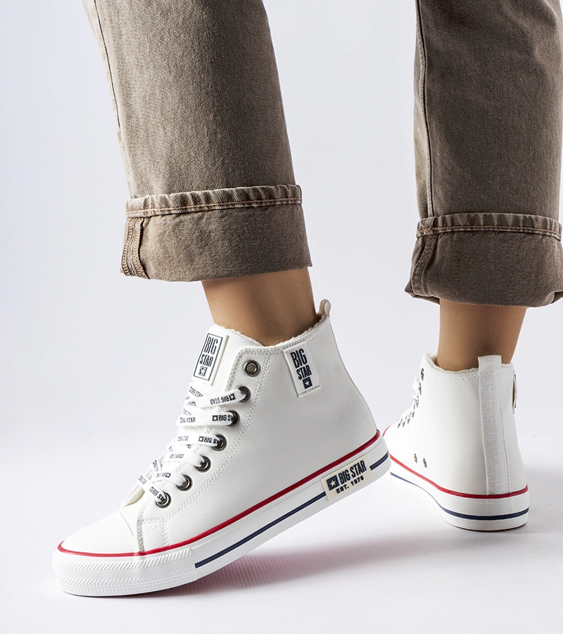 Bílé podšité tenisky Big Star KK274597