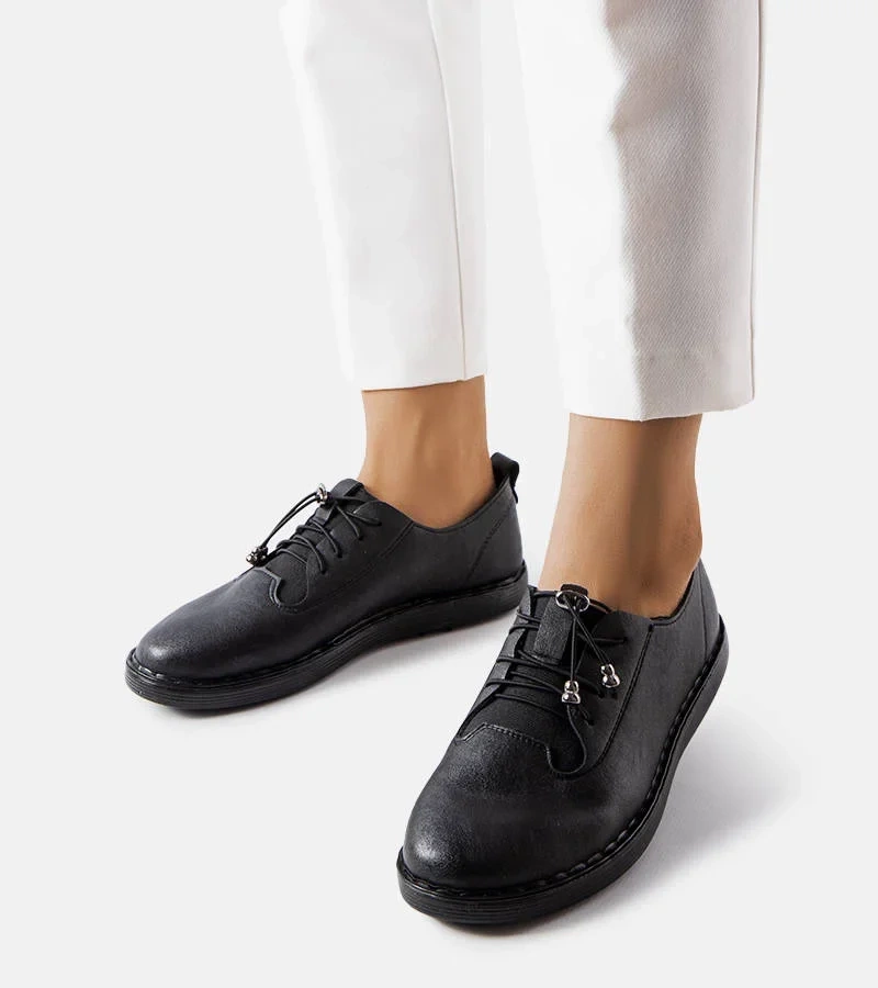 Černé lehké polobotky Perrine