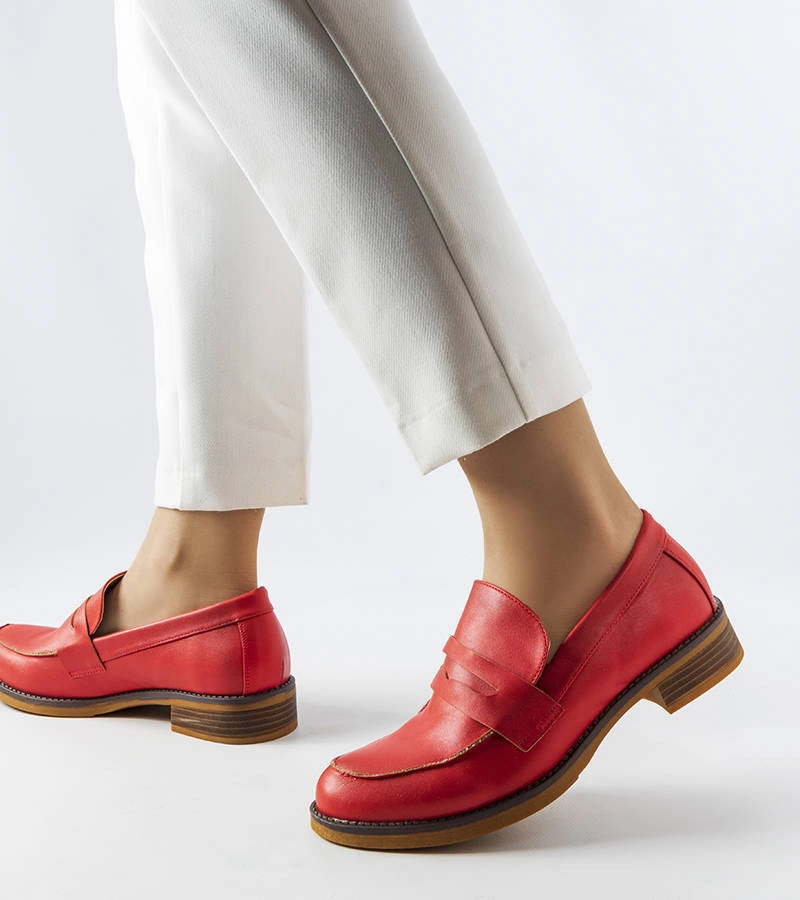 Červené mokasíny Deich