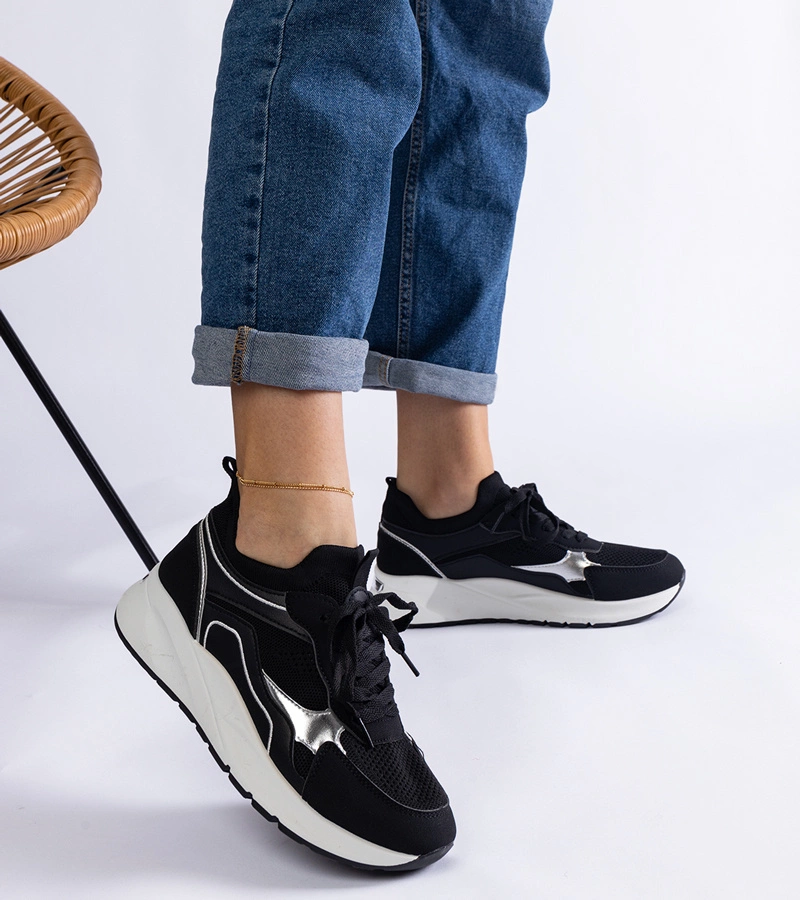 Černé dámské sportovní tenisky Elsira