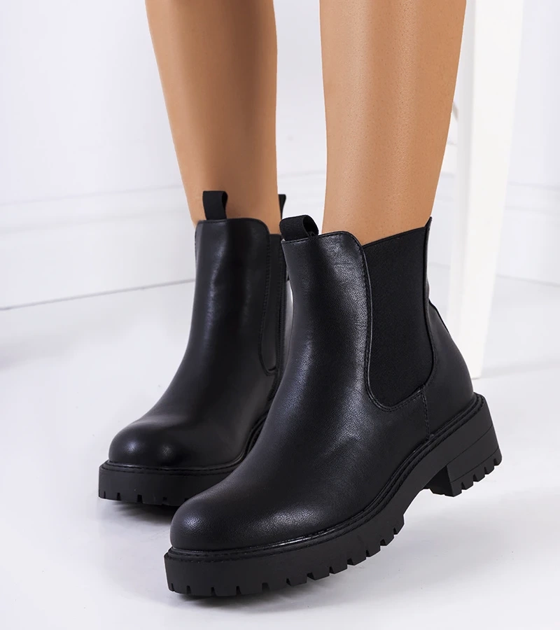 Černá boty ekokůže Ecrin