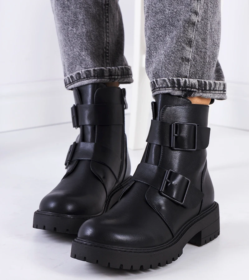 Černá boty ekokůže Leurbost