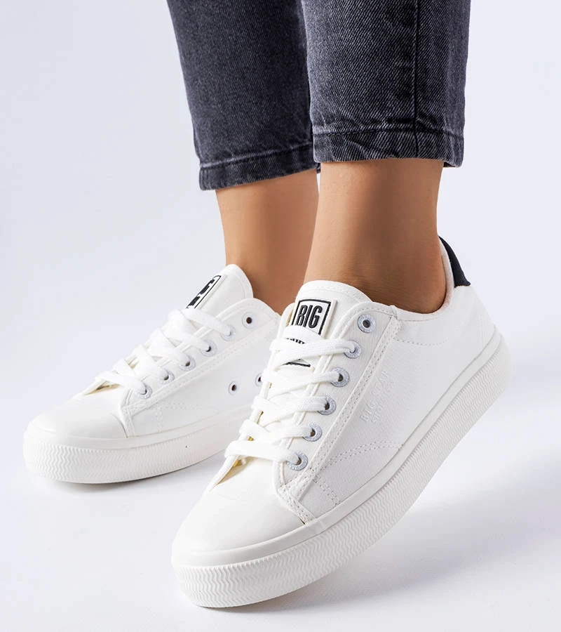 Bílé látkové tenisky Big Star LL274091