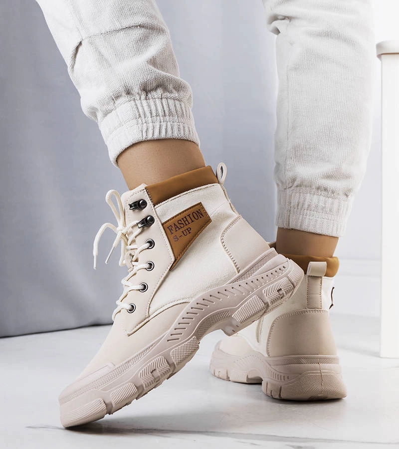 Béžová zateplená boty Fordla