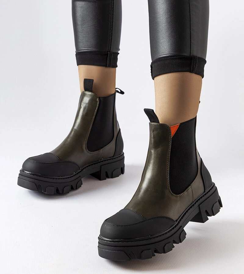 Zelené nazouvací boty Sibyla