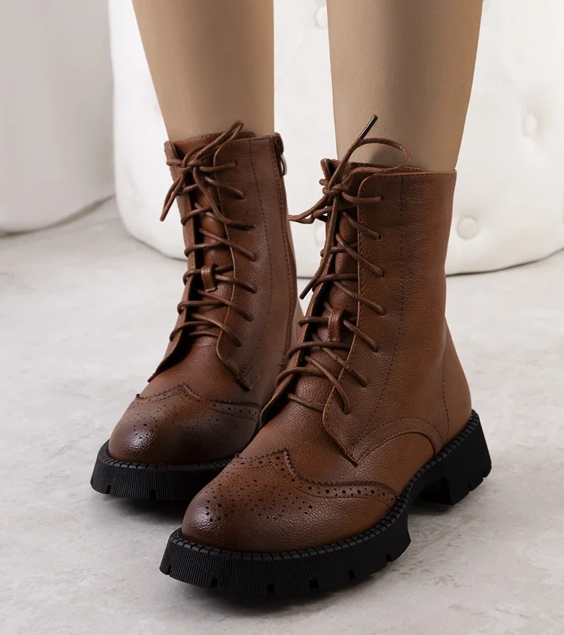 Hnědé dámské trapery Idalia