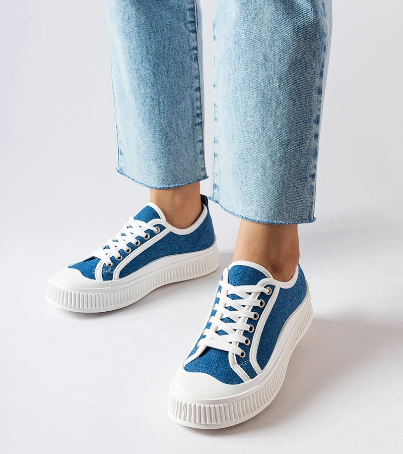 Modré tenisky na platformě Alfianello