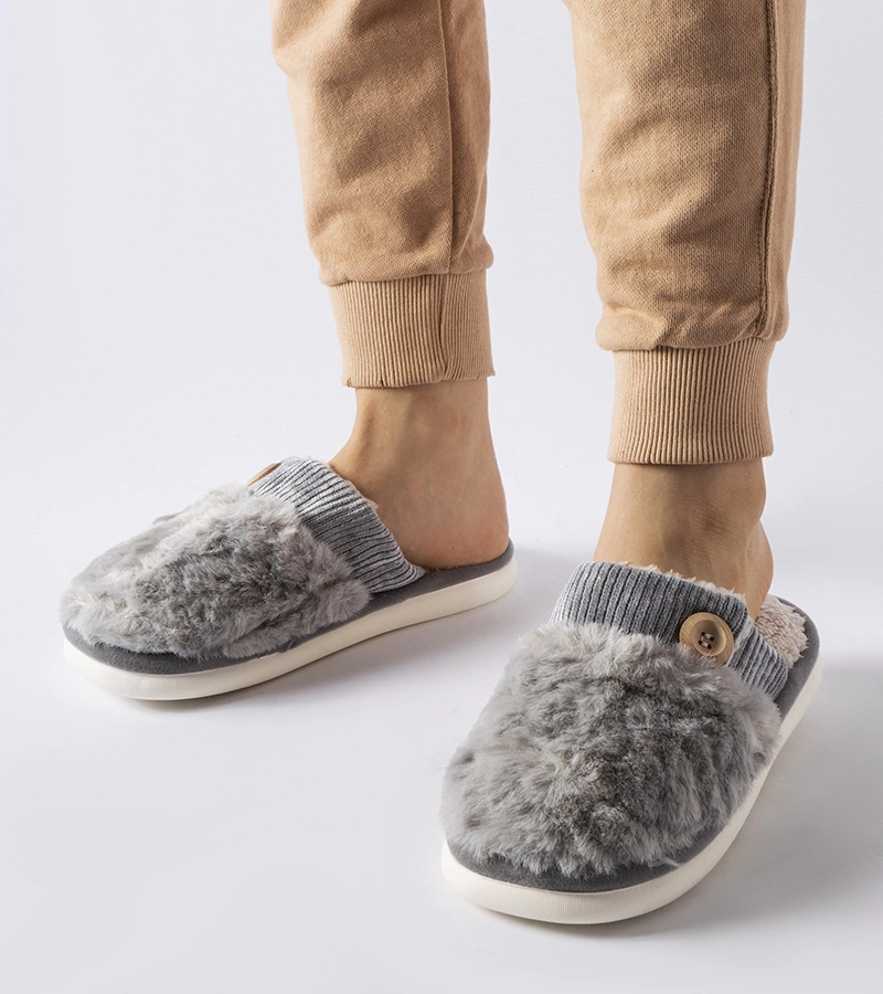 Šedé vyhřívané pantofle Lakeland