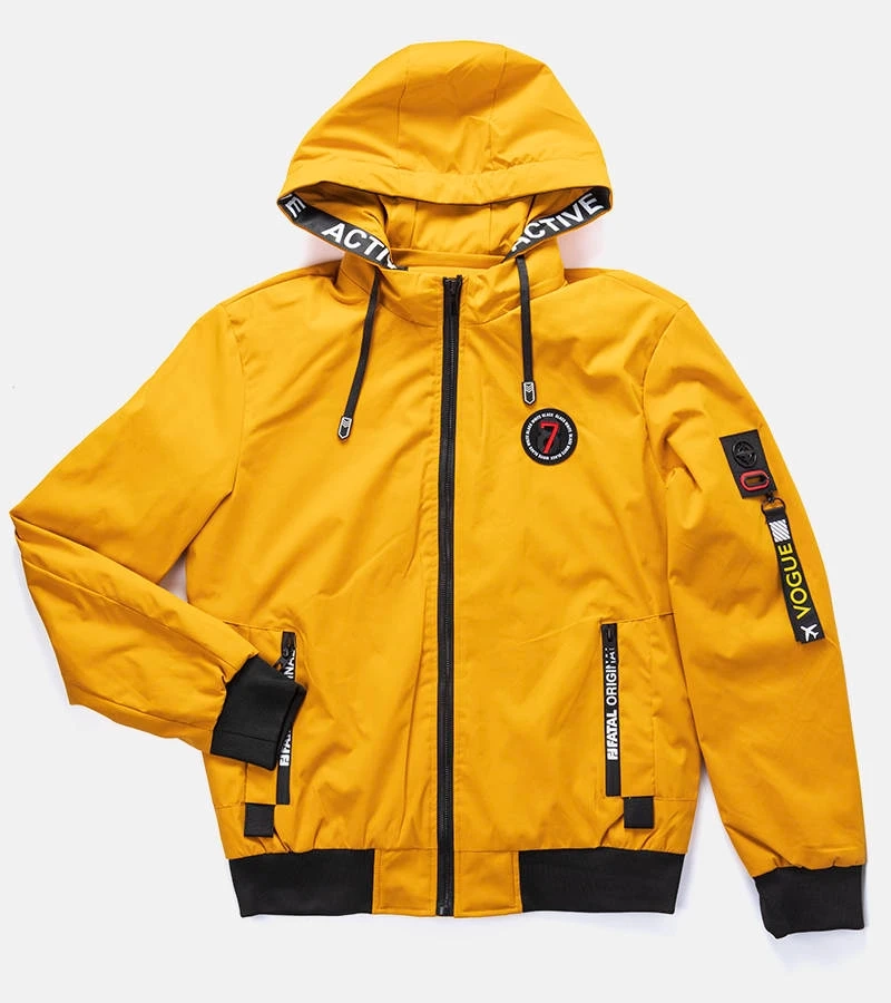 Žlutá pánská přechodná bunda Tollmache