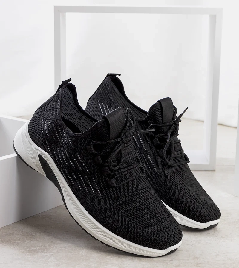 Černobílé sportovní tenisky Brownle