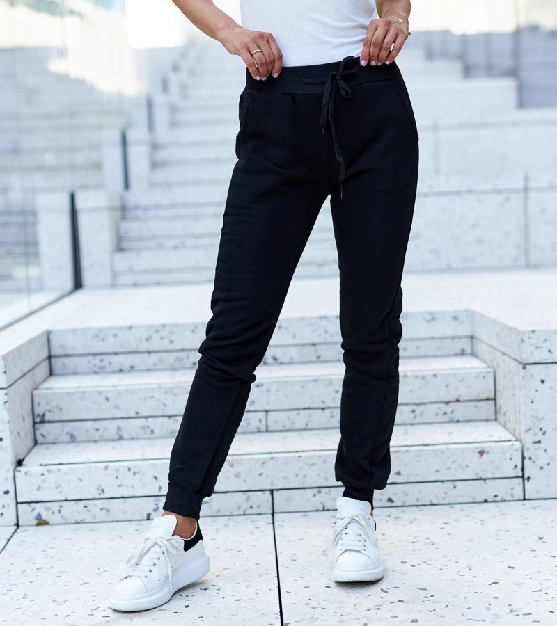 Černé dámské teplákové kalhoty Elvia