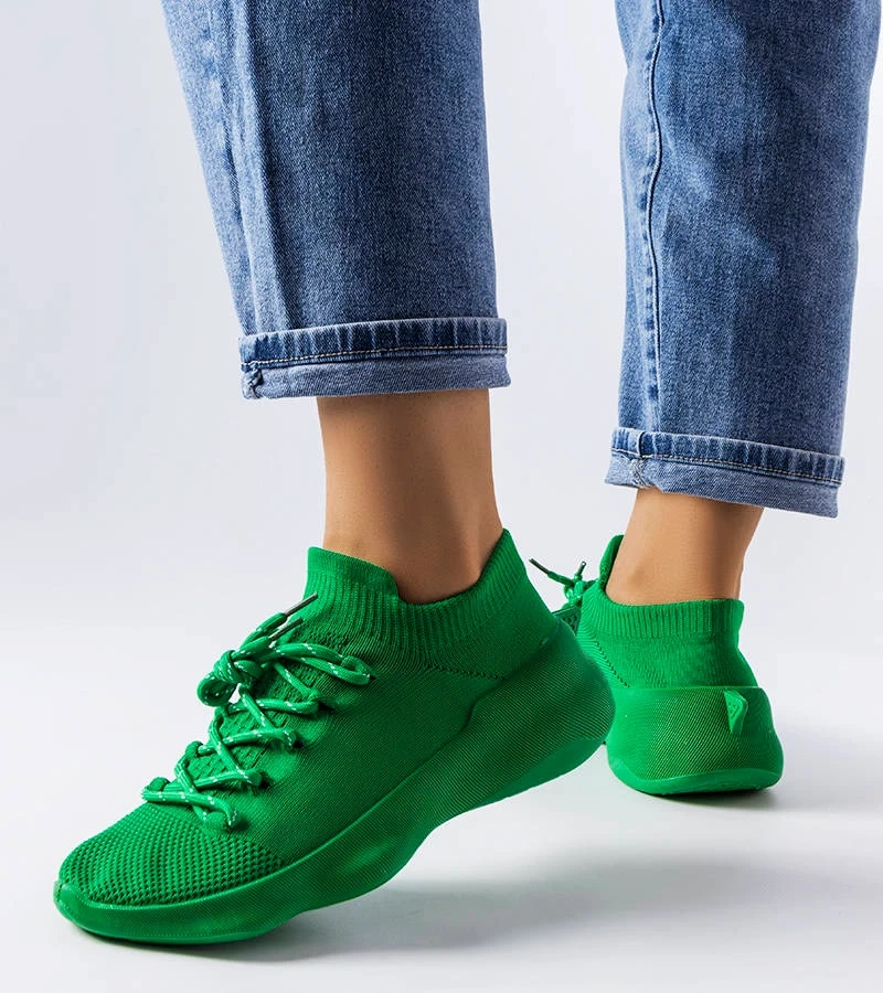 Zelené látkové tenisky Côté