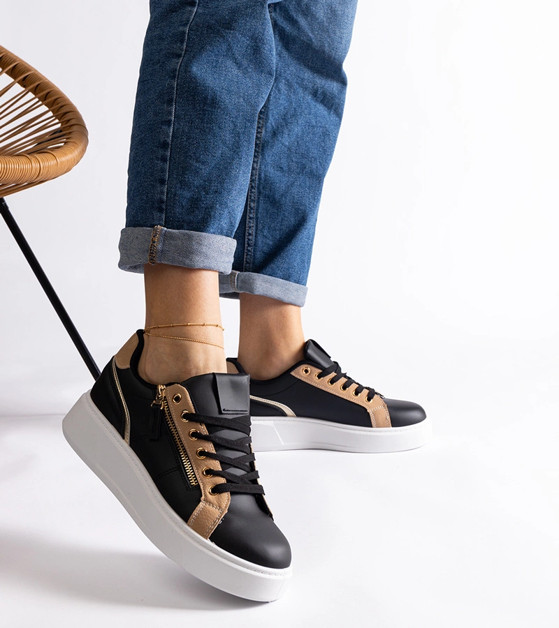 Černé sportovní dámské tenisky Benedetta