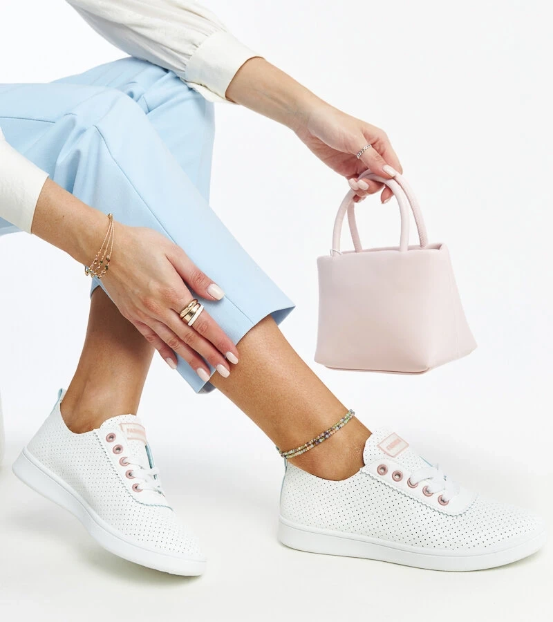 Bílé tenisky z ekokůže Yusra