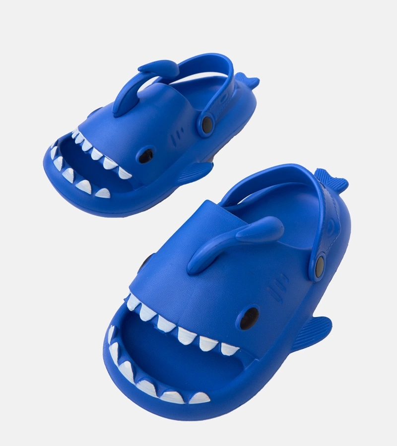 Modré dětské pantofle s motivem žraloka Tossi