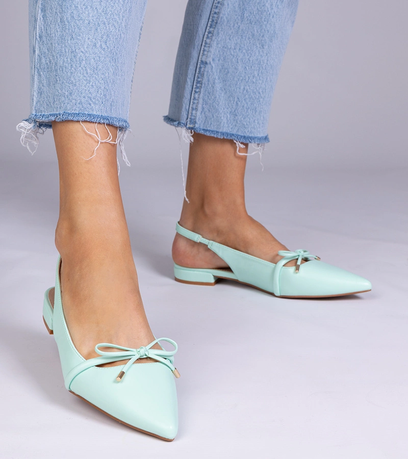 Mátové baleríny s mašlí Jerry