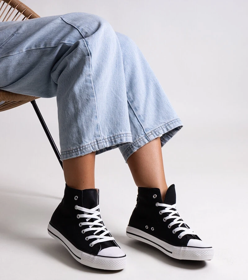 Černé vysoké tenisky Efren