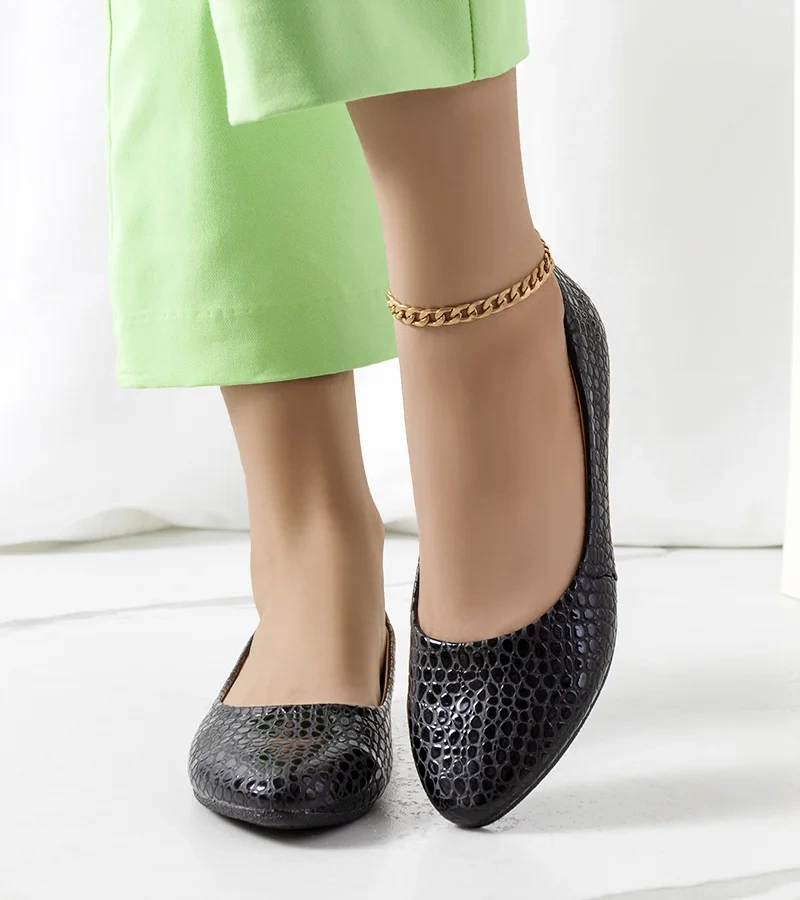 Černé baleríny Aquarine