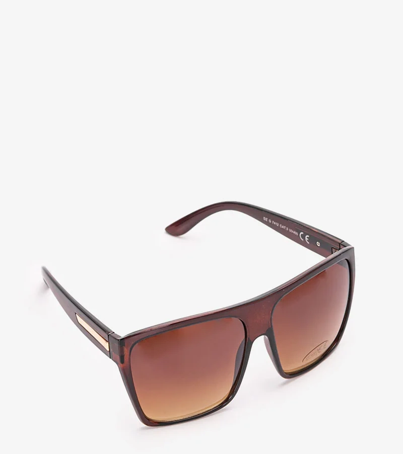 Hnědý štít sluneční brýle Alsasko