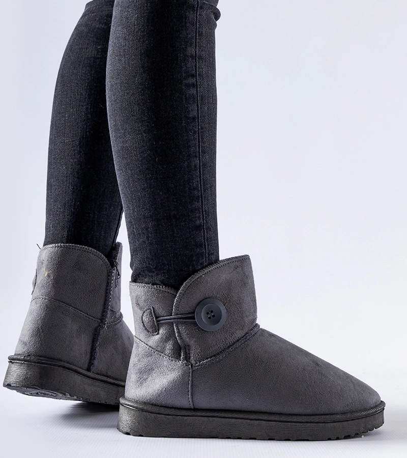 Šedé krátké zateplené sněhule Snyder