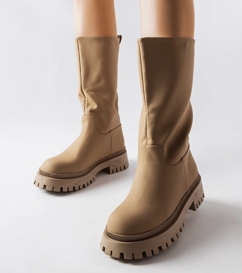 Hnědé matné boty Hollie