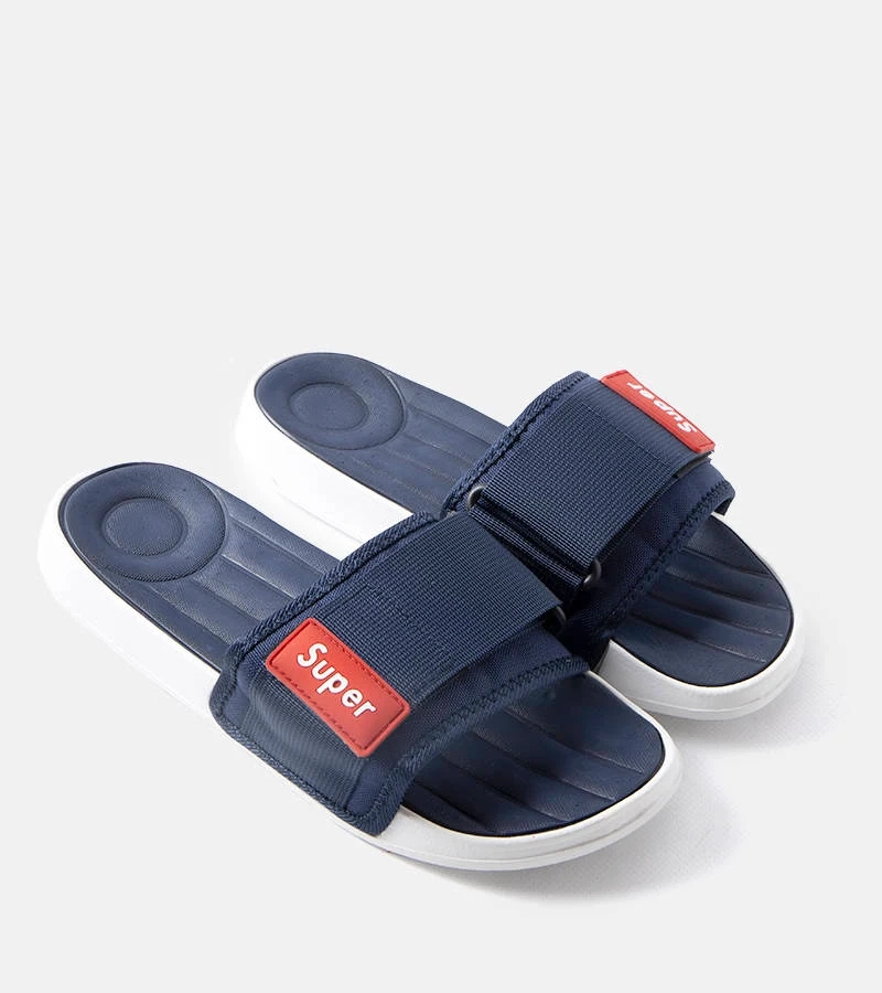 Pánské tmavě modré nastavitelné žabky Alley