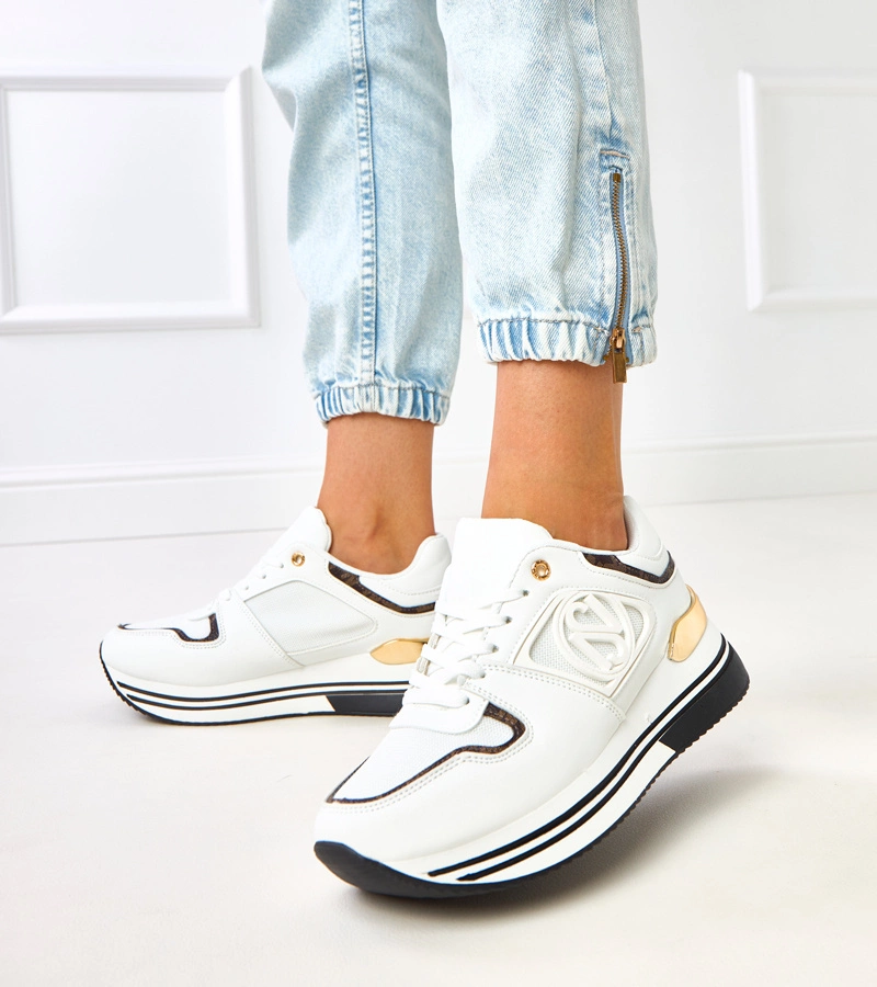 Černo-bílé tenisky na platformě Matija