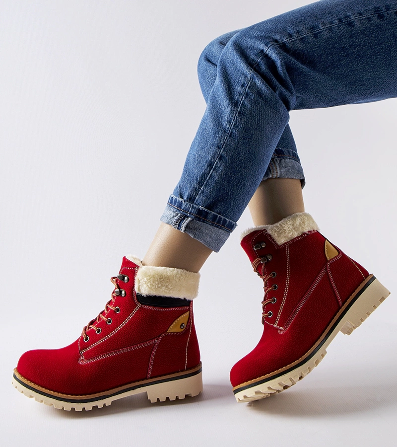 Červené zateplené trapery Montalbino