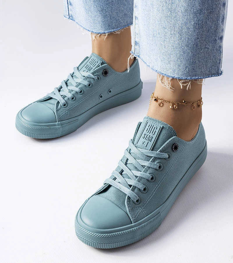 Zelené látkové tenisky Big Star LL274019