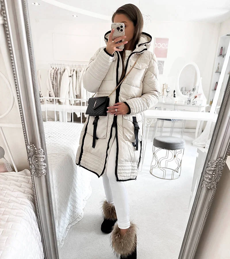 Žlutý prošívaný kabát Averie