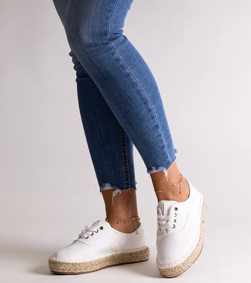 Bílé espadrilky Big Star LL274833 101