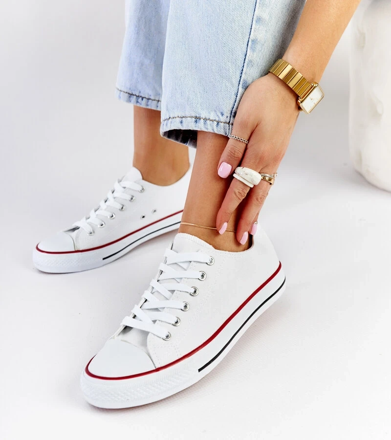 Bílé látkové tenisky Anthony