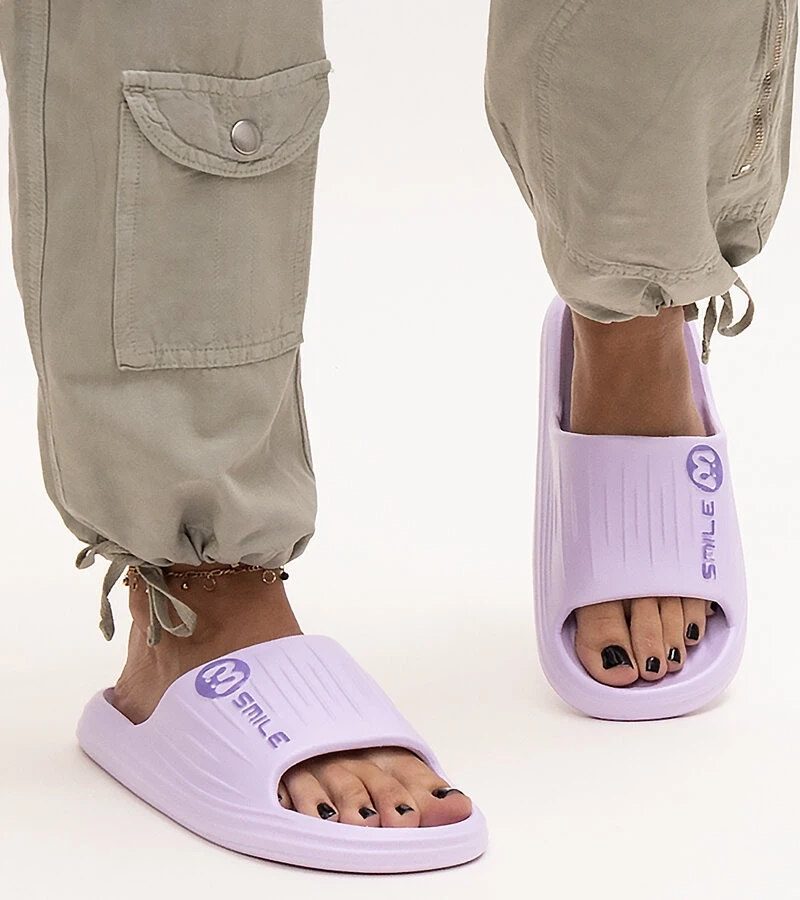 Fialové pěnové pantofle Labinga