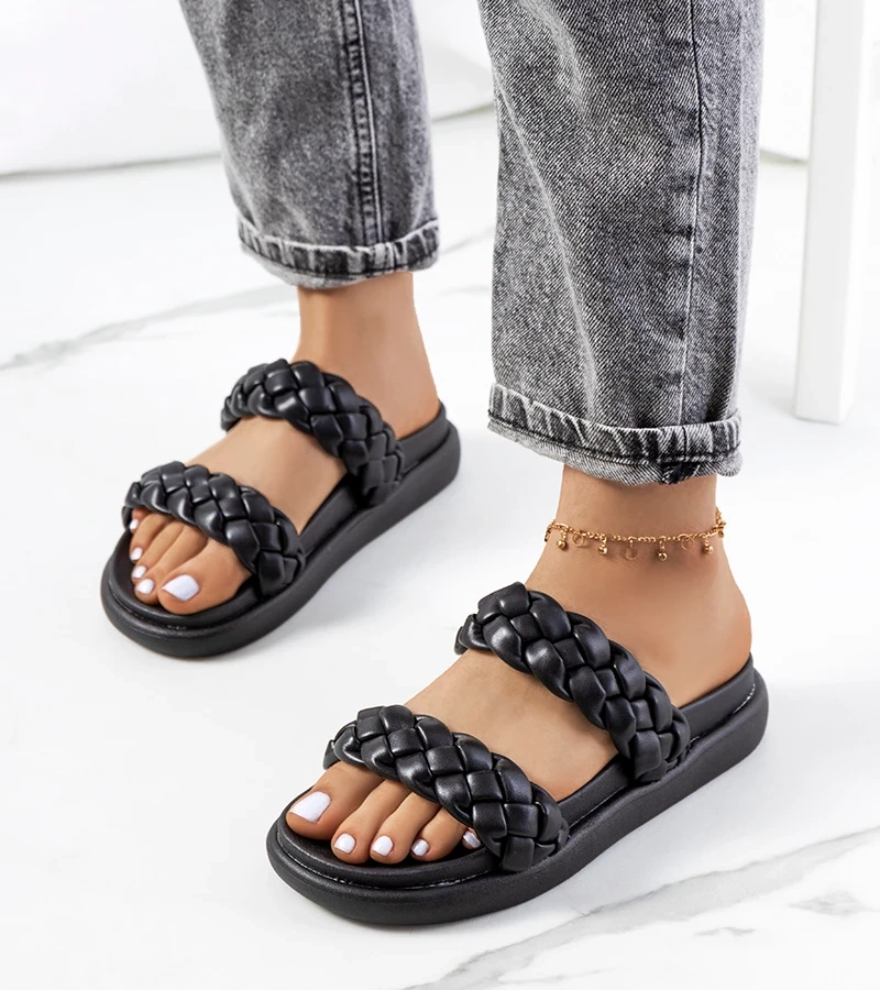 Černé žabky Angas