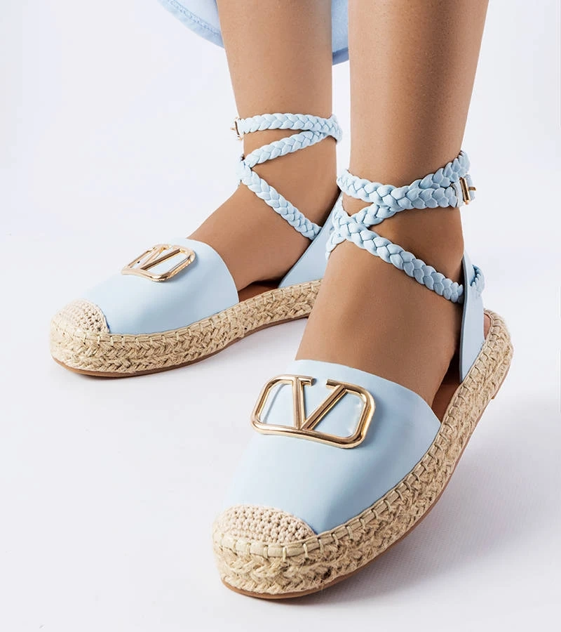 Modré vázané espadrilky Rodič